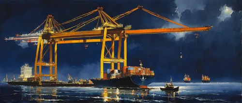 container cranes,harbor cranes,port cranes,shipping crane,arnold maersk,harbor crane,container port,container crane,arthur maersk,container terminal,shipping industry,container carrier,cargo port,zeebrugge,container freighter,container transport,a container ship,container vessel,container ship,crane vessel (floating),Illustration,Paper based,Paper Based 23