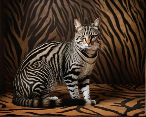 bengalensis,bengal,bengal cat,tiger png,striped background,ocelots,Photography,General,Fantasy