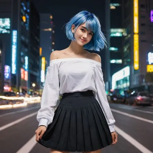 blue hair,riska,manami,rei ayanami,ayane,saiko,Photography,Documentary Photography,Documentary Photography 16