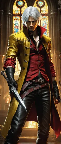 dodge warlock,kingpin,high priest,sanji,nuncio,priest,templar,assassin,matador,nero,clergy,yellow jacket,red coat,male character,bishop,sultan,holyman,blade,twelve apostle,red hood,Art,Classical Oil Painting,Classical Oil Painting 31