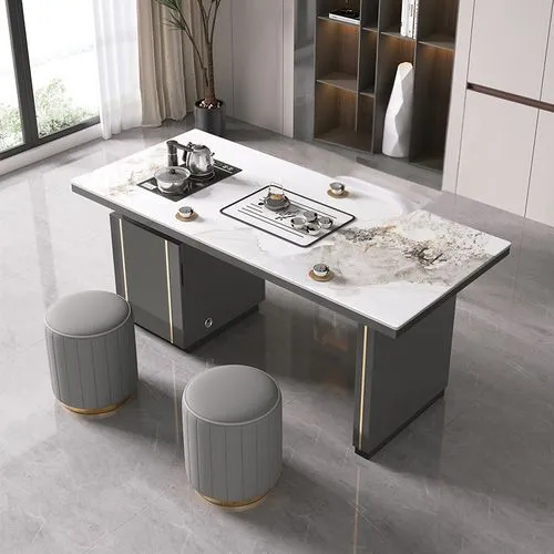 an elegant table with two stools next to it,scavolini,minotti,corian,ceramiche,countertop,gaggenau,travertine,tile kitchen,countertops,cassina,modern kitchen,sideboard,kitchen design,benchtop,vanities