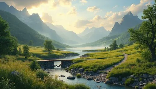 landscape background,river landscape,fantasy landscape,alpine landscape,beautiful landscape,nature landscape,mountain stream,mountain landscape,nature wallpaper,nature background,mountainous landscape,mountain river,meadow landscape,landscape nature,world digital painting,mountain scene,salt meadow landscape,landscapes beautiful,landscape mountains alps,natural scenery,Photography,General,Realistic