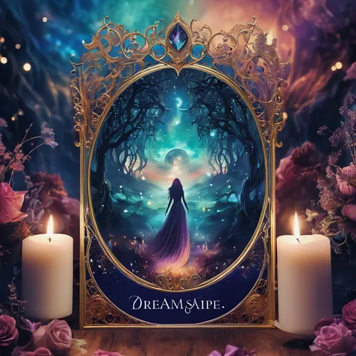 candlemaker,queen of the night,magic mirror,magical,magical adventure,divination,astral traveler,magic grimoire,moonflower,magic book,mermaid background,fantasy picture,the night of kupala,enchanted,light of night,the mystical path,fairytales,aurora butterfly,mandala framework,prosperity and abundance,Illustration,Realistic Fantasy,Realistic Fantasy 37
