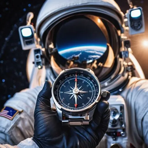 flight instruments,astronautics,cosmonaut,chronometer,spacewalks,open-face watch,mechanical watch,timepiece,spacewalk,stopwatch,speedometer,checking watch,wristwatch,space walk,analog watch,astronaut helmet,bearing compass,watchmaker,astronaut suit,space travel,Photography,General,Realistic