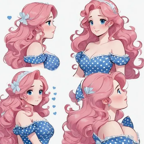 mermaid vectors,gingham flowers,mermaid background,water pearls,hairstyles,the sea maid,camellia,polka dot dress,ariel,hydrangeas,water rose,polka dot,stechnelke,rapunzel,curls,camellias,gingham,fae,polka dot paper,water nymph,Unique,Design,Character Design