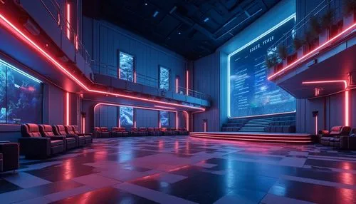 movie theater,cinema strip,cinema,movie theatre,nightclub,cinemas,spaceship interior,empty theater,cinema seat,theaters,ufo interior,cinema 4d,digital cinema,retro diner,moviehouse,cyberscene,3d render,cinerama,theater,spaceland,Photography,General,Realistic