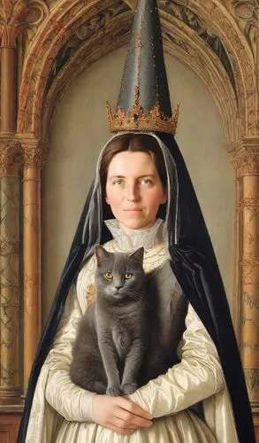 gothic portrait,napoleon cat,cat portrait,portrait of christi,cat european,cat sparrow,cat image,custom portrait,romantic portrait,ritriver and the cat,cat,orlovsky,figaro,pet portrait,woman holding pie,portrait of a girl,fantasy portrait,margaret,portrait of a woman,millicent fawcett,Digital Art,Classicism