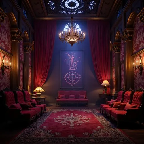 ornate room,victorian room,opulently,the throne,antechamber,opulence,throne,opulent,3d render,sitting room,sanctum,red lantern,royal interior,rosicrucian,ballroom,great room,theater curtain,bedchamber,theater curtains,anteroom