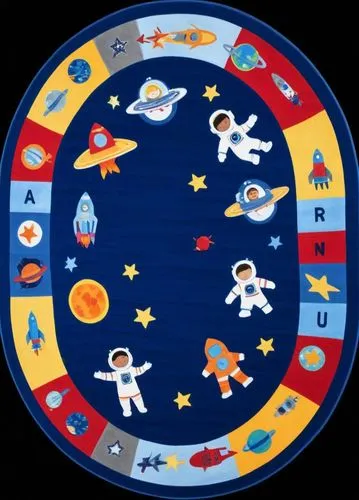 the rug is very colorful and has space imagery on it,astronira,star chart,zodiacal sign,astronomico,roscosmos,harmonia macrocosmica