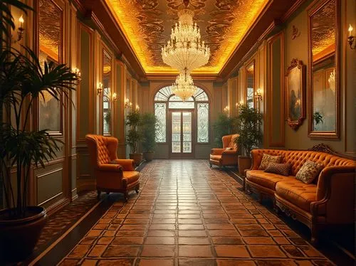 hallway,lobby,foyer,hotel hall,corridor,hotel lobby,entrance hall,royal interior,ballroom,grand hotel europe,venetian hotel,hallway space,entranceway,corridors,kempinski,gleneagles hotel,entryway,dragon palace hotel,grand hotel,ornate room,Photography,General,Realistic