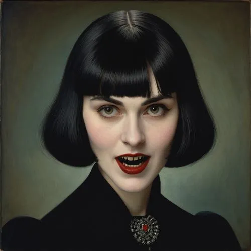 gothic portrait,vampire woman,vampira,vampire lady,dita,zatara,Art,Artistic Painting,Artistic Painting 02