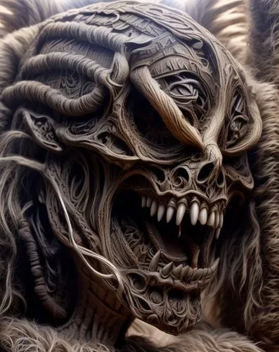 krampus,supernatural creature,gorgon,barong,flesh eater,demon,creature,teeth,medusa gorgon,snarling,door knocker,fractalius,hag,iridigorgia,death god,devil,cheshire,labyrinth,dark art,daemon