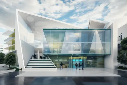 futuristic art museum,glass facade,3d rendering,maxxi,school design,glass facades