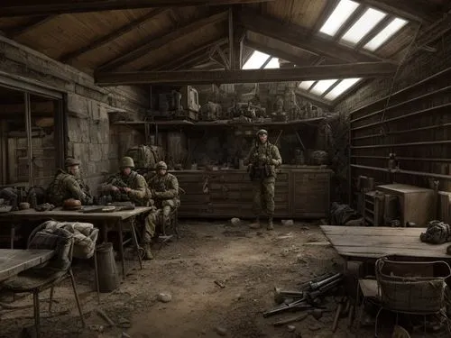 theater of war,marine expeditionary unit,blockhouse,barracks,war correspondent,first world war,warsaw uprising,fallout shelter,lost in war,second world war,drinking establishment,stalingrad,soldiers,a