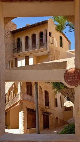 riad,st catherine's monastery,caravansary,ouarzazate,zagora,hanging houses,ait-ben-haddou,townhouses,palace of knossos,ait ben haddou,dahab island,anasazi,tuff stone dwellings,blocks of houses,caravanserai,stucco frame,inside courtyard,gold stucco frame,exterior decoration,bogart village,Photography,General,Realistic