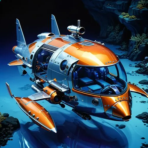 aquanaut,nautilus,submersible,explorer,fast space cruiser,rescue helicopter,spaceship,orbiter,space ship,alien ship,submersibles,deep sea nautilus,lunar prospector,hauler,aerocar,spaceshiptwo,hornet,constellation swordfish,space ships,nms,Photography,General,Realistic