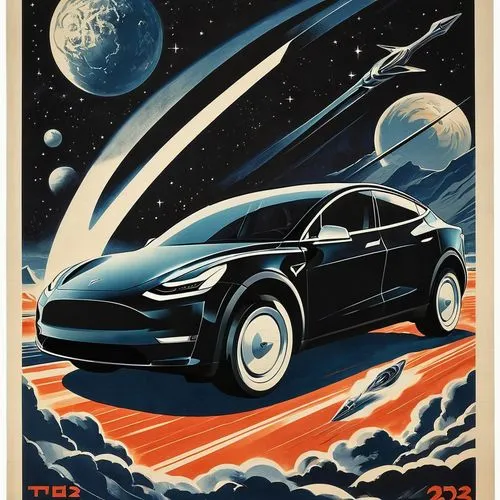 tesla,travel poster,teslas,moon car,porsche,delorean,retro automobile,model s,porsche turbo,tesla model x,automobile,retro car,testarossa,musk,atomic age,a3 poster,retro vehicle,autocar,interstellar,polara,Illustration,Black and White,Black and White 07