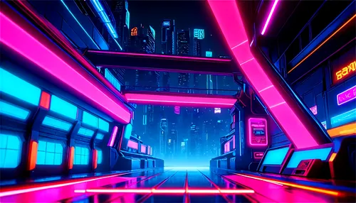 cybercity,neon arrows,cyberscene,neon light,neon lights,neon coffee,synth,80's design,bladerunner,polara,cyberpunk,neon,shinjuku,cyberworld,futuristic landscape,cybertown,cyberia,cityscape,light track,spaceland,Conceptual Art,Sci-Fi,Sci-Fi 27