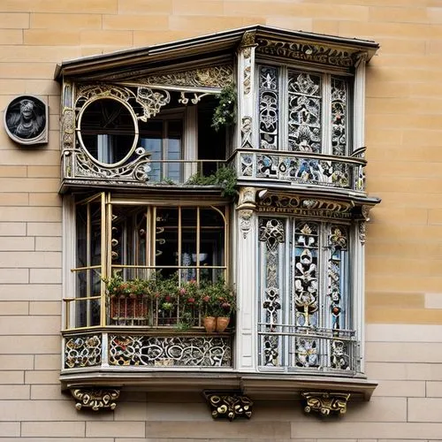 paris balcony,french windows,art nouveau,lattice windows,lattice window,art nouveau design,balcon de europa,window with grille,watercolor paris balcony,bay window,art nouveau frame,wooden windows,balc