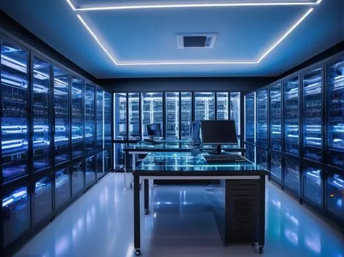 the server room,cryobank,datacenter,supercomputer,computer room,data center,supercomputers,biobank,cleanrooms,datacenters,petabytes,laboratory,assay office,laboratory information,biobanks,illumina,lab,laboratories,electrochromic,supercomputing,Illustration,Realistic Fantasy,Realistic Fantasy 18