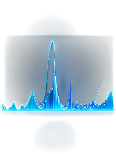 Sound wave, audio visualizer, dynamic waveform, futuristic neon lights, glowing blue lines, 3D pulse effect, close-up shot, shallow depth of field, high contrast, vibrant color scheme, abstract compos