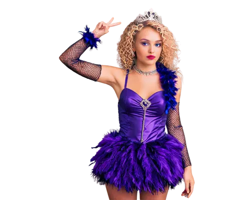 purple,halloween costume,feather boa,showgirl,costume accessory,purple pageantry winds,purple dress,costume,majorette (dancer),purple background,purple rizantém,violet head elf,evil fairy,cheerleading uniform,sarah walker,miss circassian,purple blue,heather,purple lilac,halloween costumes,Illustration,Paper based,Paper Based 15