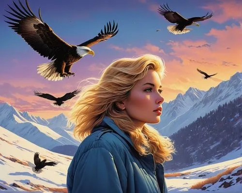 ladyhawke,dawnstar,birds of prey-night,winslet,birds of prey,glorfindel,eagle illustration,sci fiction illustration,the spirit of the mountains,bird of prey,schadler,hedwig,annabeth,dangerbird,bluebird,seregil,bird illustration,the birds,heatherley,bird bird-of-prey,Conceptual Art,Fantasy,Fantasy 04