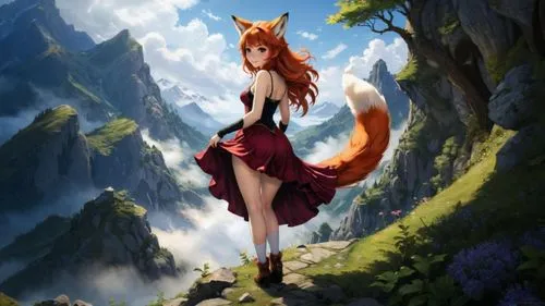 garden-fox tail,kitsune,foxe,cute fox,foxed,foxen