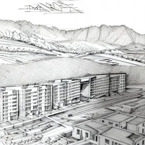 building valley,matruschka,kubny plan,ulaanbaatar centre,kayenta,kirrarchitecture,year of construction 1954 – 1962,acropolis,hand-drawn illustration,model years 1958 to 1967,urban development,tehran,oheo gulch,tehran aerial,orthographic,street plan,school design,reconstruction,civil engineering,masada,Design Sketch,Design Sketch,Pencil Line Art