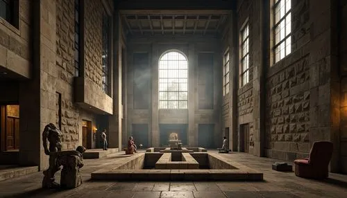 courtroom,theed,sacristy,hall of the fallen,empty interior,egyptian temple,3d render,labyrinthian,industrial hall,entrance hall,deakins,cryengine,inside courtyard,commandery,mausolea,narthex,mausoleums,instrumentarium,3d rendering,trajan's forum