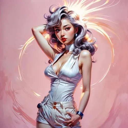 retro pin up girl,pin up girl,pin-up girl,valentine pin up,electrocutionist,fantasy woman