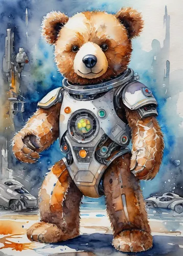 bear guardian,scandia bear,bear teddy,teddy-bear,3d teddy,bear,rocket raccoon,left hand bear,ursa,teddy bear,soyuz,nordic bear,cute bear,teddy bear crying,teddybear,guardians of the galaxy,dreadnought,plush bear,teddy bears,teddy bear waiting,Illustration,Paper based,Paper Based 24