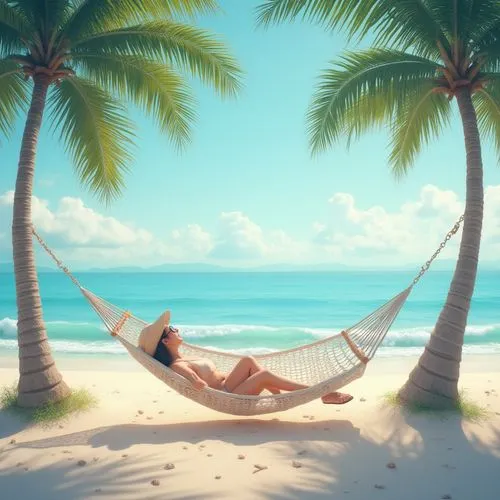 dream beach,hammock,idyllic,paradises,paradise,paradise beach,paradisiacal,tropical beach,hammocks,relaxation,bahama,umbrella beach,paradisus,caribbean beach,vacansoleil,caribbean,beautiful beach,deckchair,carribean,summer background,Photography,General,Realistic