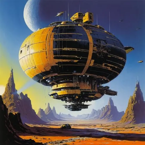 technodrome,deltha,airships,technosphere,mcquarrie,airship,Conceptual Art,Sci-Fi,Sci-Fi 08