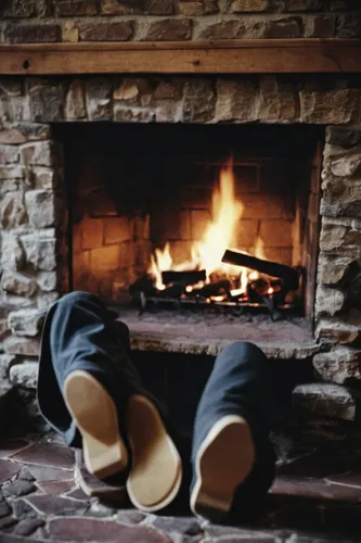 log fire,warm and cozy,fire place,fireplaces,fire in fireplace,slippers,fireplace,clogs,fireside,warmth,warming,hygge,wood-burning stove,wood fire,wood stove,cozy,warm,hearth,gas stove,november fire,Photography,Documentary Photography,Documentary Photography 02