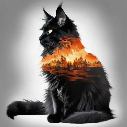 firecat,ravenpaw,cat vector,thunderclan,maincoon,shadowclan,Photography,Artistic Photography,Artistic Photography 07