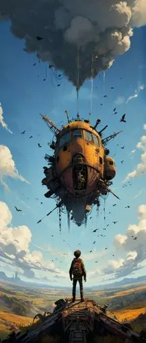 airships,heliborne,airship,technodrome,air ship,dirigible,Conceptual Art,Sci-Fi,Sci-Fi 01