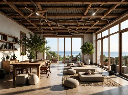 loft,sunroom,verandah,dunes house,amanresorts,veranda,verandahs,roof terrace,home interior,wooden beams,living room,verandas,roof landscape,penthouses,wooden windows,minotti,livingroom,telleria,loggia,breakfast room