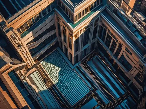 glass facades,lattice window,escher,vertiginous,kaleidoscape,vertigo,lattice windows,windowpanes,macroperspective,opaque panes,verticality,terracotta,architecture,distortive,art deco,geometrics,geometrical,marseille,radiosity,samaritaine,Conceptual Art,Fantasy,Fantasy 14