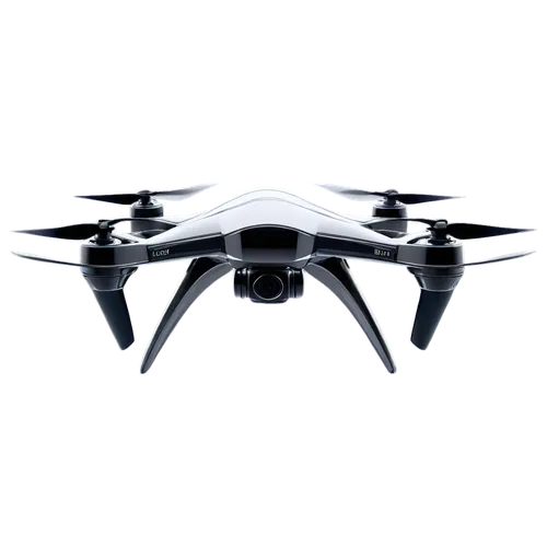 Drone, metallic body, propellers spinning, high-tech design, sleek shape, shiny surface, morning mist, soft sunlight, aerial view, 3/4 composition, shallow depth of field, cinematic lighting, futurist