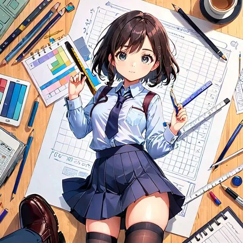 ritsu,suzumiya,tutor,kumiko,yanmei,girl studying,schoolkid,azusa nakano k-on,haruhi,school skirt,peni,student,school clothes,classroom,pencil case,illustrator,megumi,primary school student,school desk,schooler,Anime,Anime,Traditional