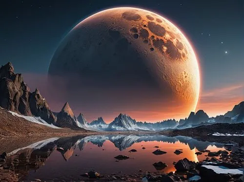 alien planet,lunar landscape,alien world,barsoom,red planet,gliese,Photography,General,Realistic