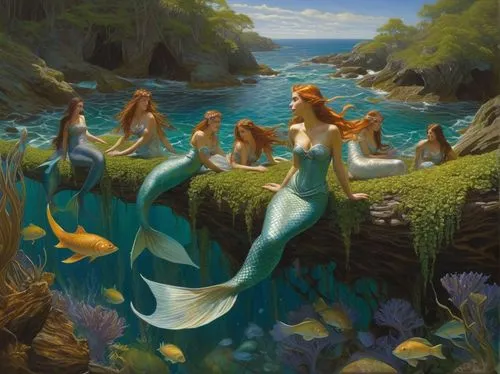 mermaids,merfolk,believe in mermaids,mermaid background,let's be mermaids,mermaid vectors,green mermaid scale,mermaid,ariel,little mermaid,fantasy picture,mermaid scale,sirens,tour to the sirens,celtic woman,underwater background,fantasia,emerald sea,the people in the sea,fantasy art,Illustration,Realistic Fantasy,Realistic Fantasy 03