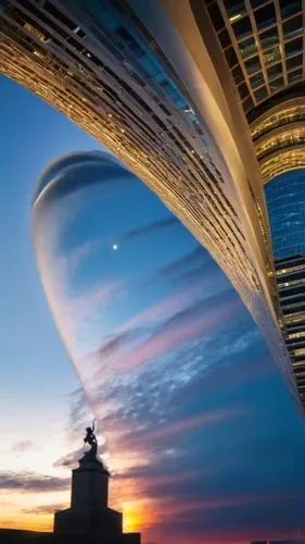 stratosphere,futuristic architecture,glass sphere,ringworld,brasilia,skybridge