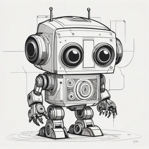 minibot,robotlike,robot,chatterbot,droid,walle,Illustration,Vector,Vector 06