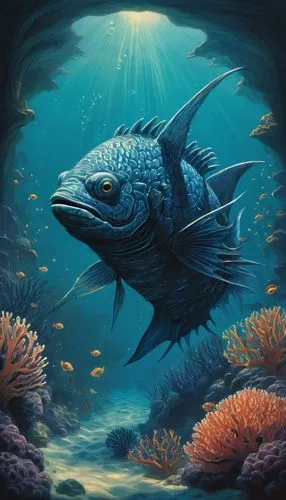 coelacanth,underwater fish,underwater background,underwater landscape,aquarium decor,deep sea fish,barramundi,rhino fish,atlantic bluefin tuna,marine fish,blue fish,mergus,blue stripe fish,fish in water,sea animal,aquarium,forest fish,sailfish,sea life underwater,giant fish,Illustration,Black and White,Black and White 23