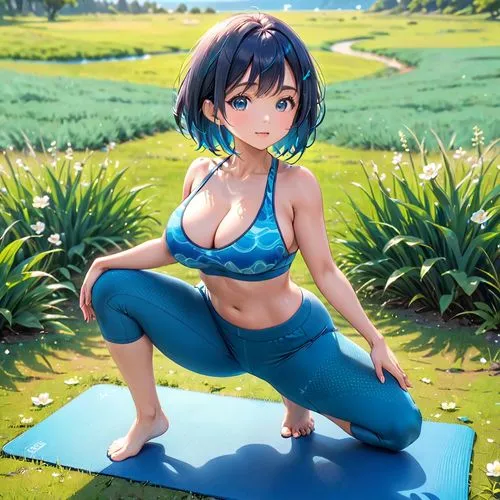 yoga,yoga pose,yogini,padmasana,yoga mat,yoga class,Anime,Anime,General