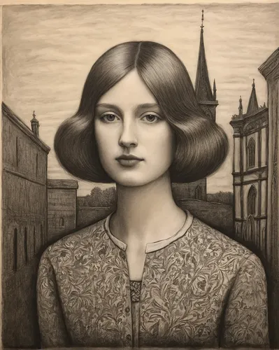 girl with bread-and-butter,cloves schwindl inge,lilian gish - female,portrait of a girl,vintage drawing,maria laach,la violetta,girl in a long,grant wood,susanne pleshette,ambrotype,art deco woman,gothic portrait,inez koebner,marguerite,girl portrait,girl with tree,madeleine,girl in a historic way,vintage female portrait,Art,Artistic Painting,Artistic Painting 02