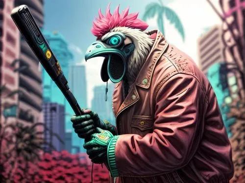 gonzo,parrothead,tropical bird,gbh,city pigeon,cockman,Common,Common,None