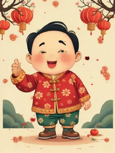 pay a New Year call,拜年,guobao,wuhuan,zhiyuan,yunhuan,wufeng,baojuan